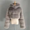 2020 New Winter Best selling European and American fur coat short hooded ladies fashion faux fur coat