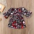 Import 2021 Amazon Ins hot sale valentine&#x27;s day outfit flare sleeve Love print bowknot baby girl valentine baby girl dresses from China