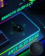 2021 Amazon Large Extended Soft Led Mouse Pad with 14 Lighting Modes 2 Brightness Levels Computer Keyboard RGB Gaming Mouse Pads