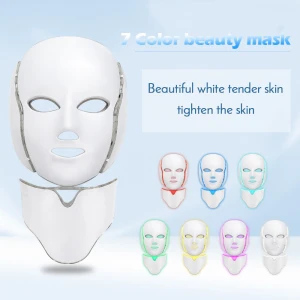 2021 New 7 Colors Beauty Face Mask Red Light Therapy LED Mask Skin Rejuvenation Beauty Instrument Luminotherapie Pdt Machine