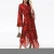 Import 2021 New design Nelli snake-print asymmetric long sleeve casual women dress from China