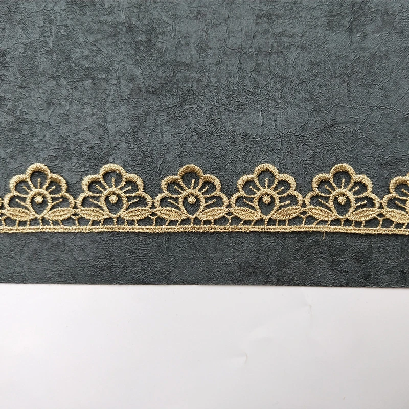 2021 new Manufacturer supply gathered non-stretch mesh trims for lace making