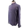 2021 new plain pattern mens casual style long-sleeved linen cotton shirt