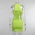 Import 2021 summer casual stylish sexy hollow backless solid color tank top wrap bodycon dress from China