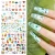 Import 2021 The latest Laser butterfly flower nail transfer paper cute little animal, or colorful snake Nail decoration from China