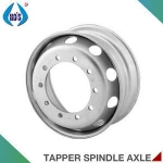 22.5 x 8.25 14 mm-16 mm Thickness Truck Trailer Parts Sliver Steel Wheel Rim