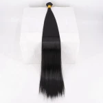 22" Black Long Straight Synthetic Smooth Hair Bundles