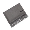 230g Soft Yarn Grey Winter Women Cashmere Hijab Muslim Head Scarf Fringed Scarf Shawls