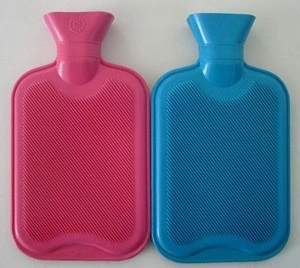 2L natural rubber hot water bag/hot water bottle