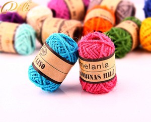 2mm Colorful Hemp Cord Eco-friendly 100% Natural Hemp Rope Jute Fiber String for Gift Packing and DIY