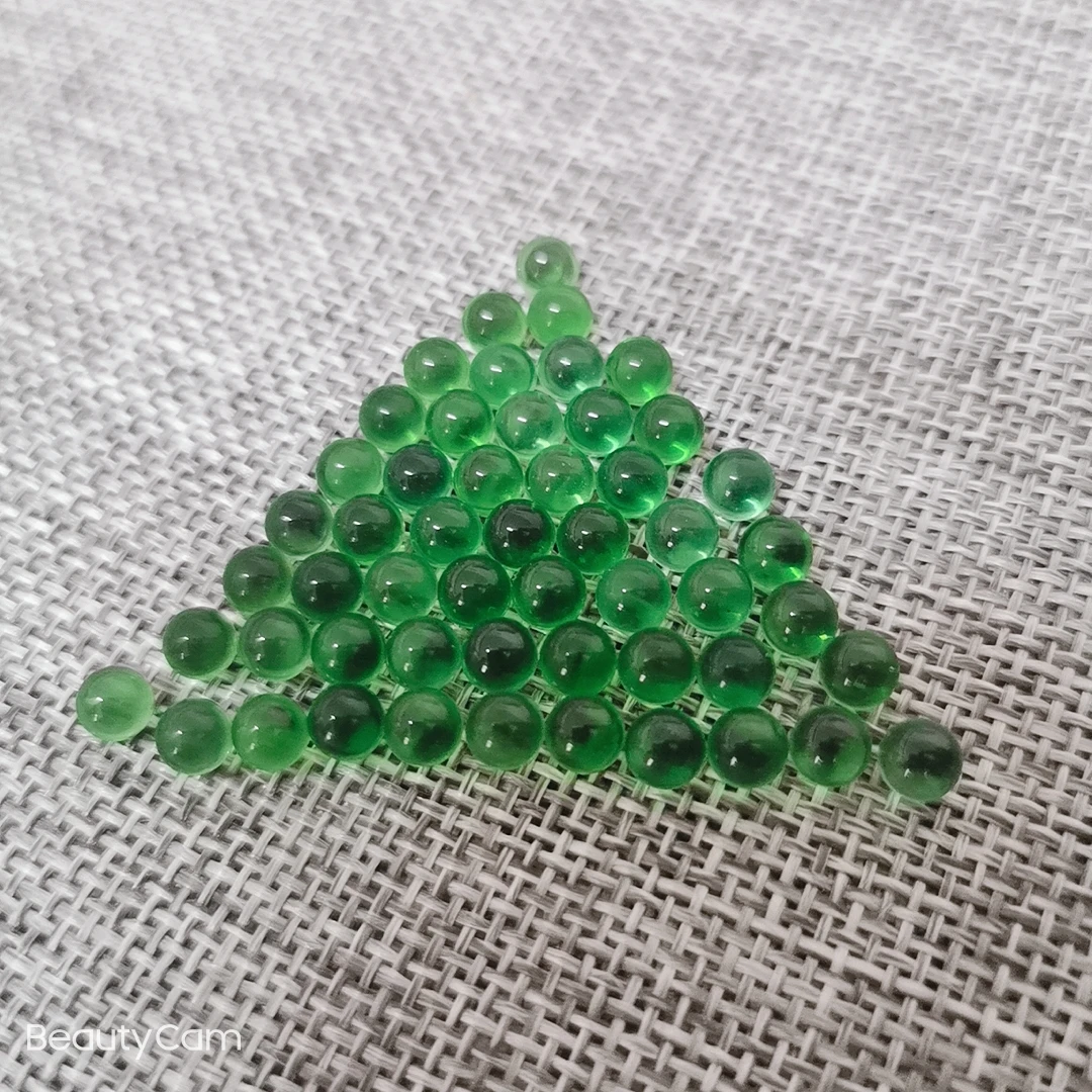3-6mm crystal glass balls green glass marble