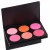 Import 3 blushes + 3 highlighters mini portable beautiful eyeshadow blusher highlighter Affordable Palette 3 in 1 Makeup Kit from China