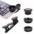 Import 3 in 1 Clip Mobile Phone Lenses Fish Eye Wide Angel Macro Universal Camera Lens For iPhone 6 6s Samsung Xiaomi Redmi from China