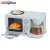 3-in-1 multifunction breakfast maker with top fry pan, oven toaster and coffee maker