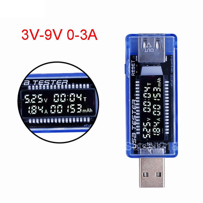 3 in 1 USB Battery Tester Voltage Current Detector USB Charger Doctor Mobile Power Voltage Current Meter KWE-V20