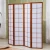 Import 3-Panel Wooden Room Divider Japanese Shoji Screen in Natural from China