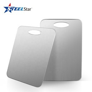 304 Stainless Steel Cutting Board for Kitchen Chopping Boards Metal Durable Metal Environmental Kitchen Butcher Block plate