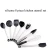 Import 304 stainless steel kitchenware set non-toxic silicone 8-piece kitchen utensils accessories kitchen tools from China
