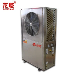 304 stainless steel Wall mount inverter side fan heat pump hot water for household 380V heating system air source heater