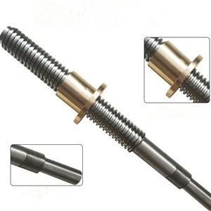 304Stainless Steel Trapezoidal Leadscrew Acme Threaded Rod TR28*5 TR28*10