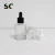 Import 30ml  Frosted Cosmetic Bottle Glass with white Cap amber Essential Oil Bottle Screen Printing clear Glass Bottle from China