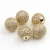 Import 30pcs Round Ball CZ Beads Metal Brass Micro Pave Crystal Zircon Space Beads For Jewelry DIY Charm Bracelet Making 6/8/10/12mm from China