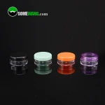 3g PS+PP cosmetic jars plastic round clear plastic jar
