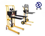 3m Cargo handling small hand pallet stacker fork lift