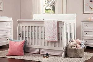 4-in-1 Convertible Crib, White crib protector baby,white crib baby
