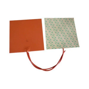 400*300mm Silicone heating pad  with 100K thermistor and adhesive back for 3D printer