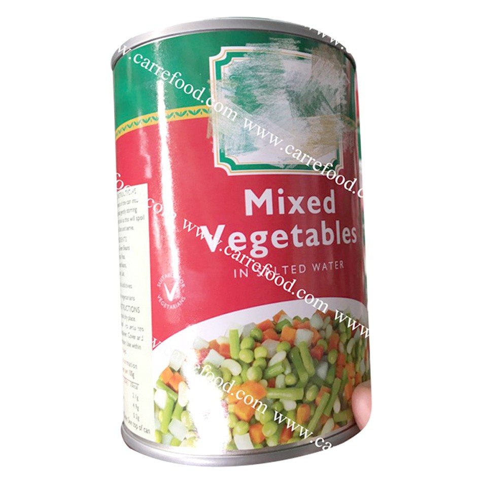 425 for Cans mix vegetables MACEDOINE From carrefood