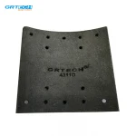 4311 heavy duty truck parts drum brake shoe lining drilled manufacturing