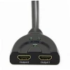 4K@30Hz HDMI splitter 1 In 2 Out Splitter Cable Adapter, with button select control for home theatre system, Full HD