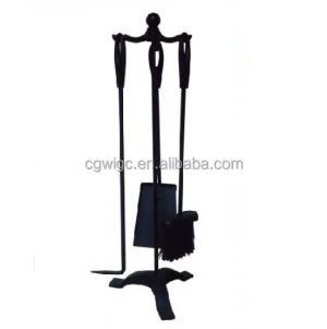4pcs cast iron fireplace tools/accessories