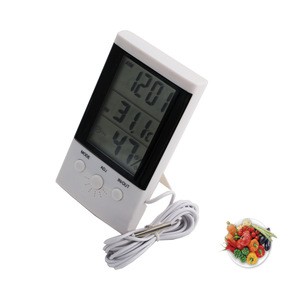 -50 to 70 Celsius White Multifunation Barometer Thermometer Hygrometer Display with Alarm Clock Digital Forecast Weather Station
