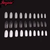 500pcs/bag 3 Colors Full-covered Oval Artificial Fingernails Round Fake Acrylic Nail Tips