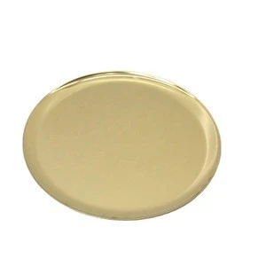 552-8RG Stainless steel rolling tray round golden plate dish  storage tray towel Tray