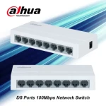 5/8 Port Unmanaged 10/100 Metal Fast Desktop Ethernet Splitter Network Switch Plug & Play Fanless Quiet