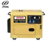 5kW ZTON one cylinder, air cooled engine, single phase, soundproof diesel generator