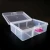 Import 6 compartments thickened without inserts transparent plastic tool case from China