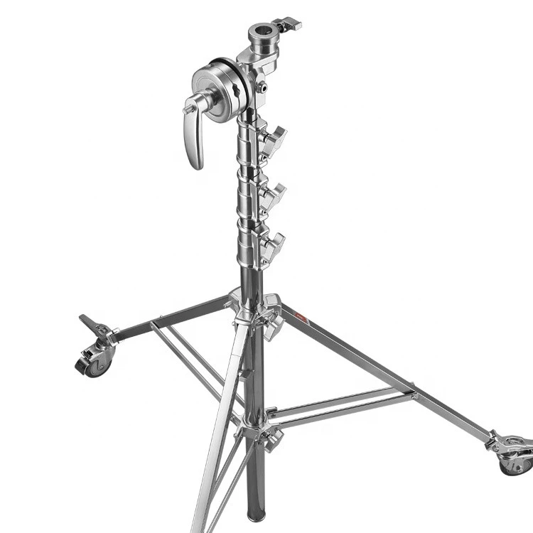 6 meters high load bearing 30kg with wheels studio photography light stand tripod