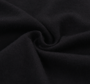 60% Modacrylic/40% Cotton Fire Resistant interlock fabric in black colour