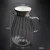 Import 60oz Heat Resistant High Borosilicate Glass Pumpkin Stripes Beverage Carafe Cold / Hot Water Glass Jug from China