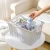 Import 68L plastic storage boxes & bins with patterns household storage container with wheels from China