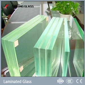 6mm+0.38mm+6mm laminated glass for solar panels