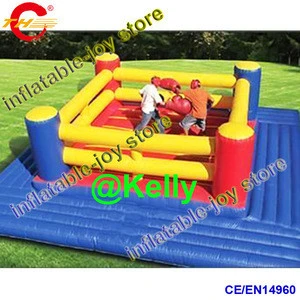 6x6m big inflatable wrestling sport game, hot sale inflatable boxing ring for kids and adult