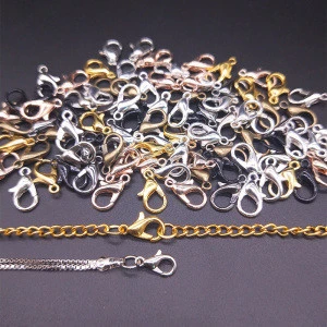 7 Colors Lobster Clasp Hook Bracelet End Connectors Claw Buckle Diy Necklace Bracelet Jewelry Clasp Lock Making Accessories