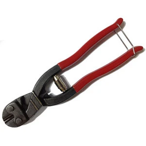8-Inch small bolt cutting tool, spring assist compact bolt cutter
