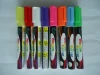 8 pack white/blue/green/yellow/pink/orange/black/red/purple wholesale wipe white board marker black liquid chalk