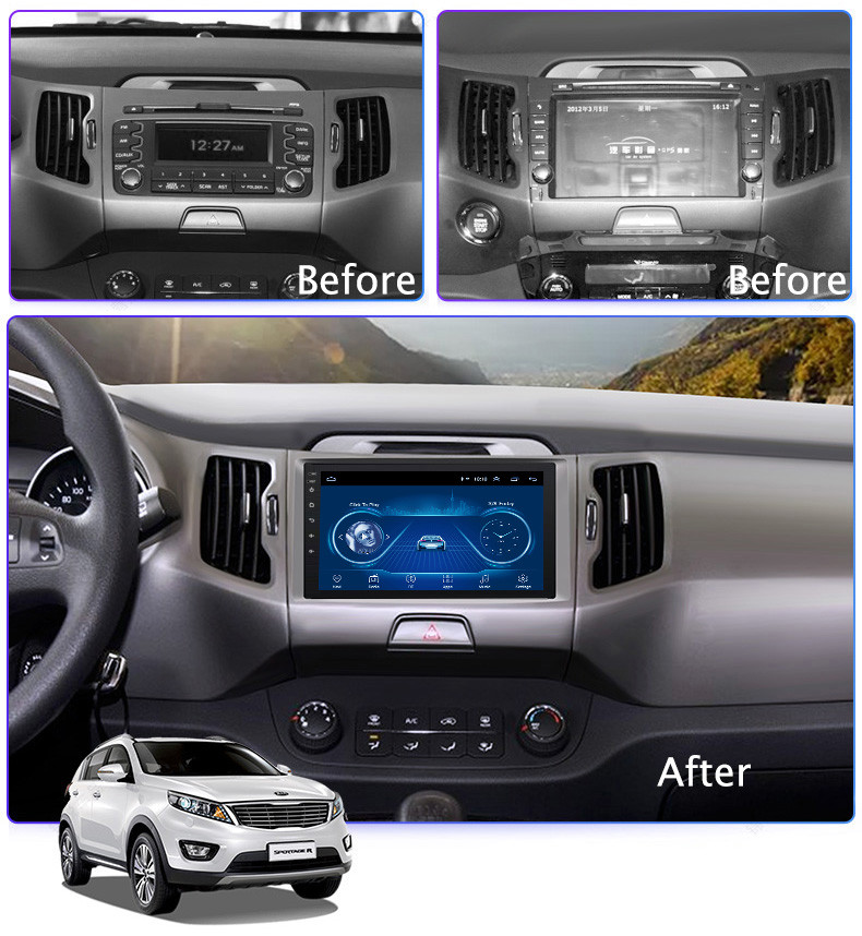 9 inch android 10 for KIA Sportage R 2010-2016 Auto vehicle car multimedia GPS navigation system